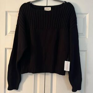 New Lucky Brand Black womens Sweater. Size XL.